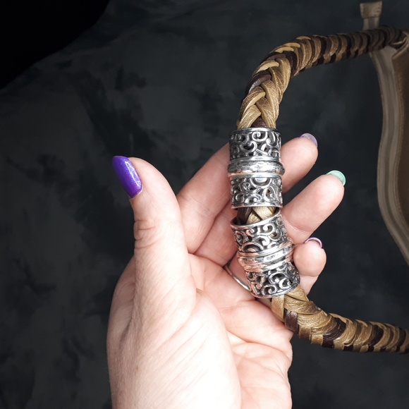 Brighton~Barbados Braided Hobo - Picture 5 of 9